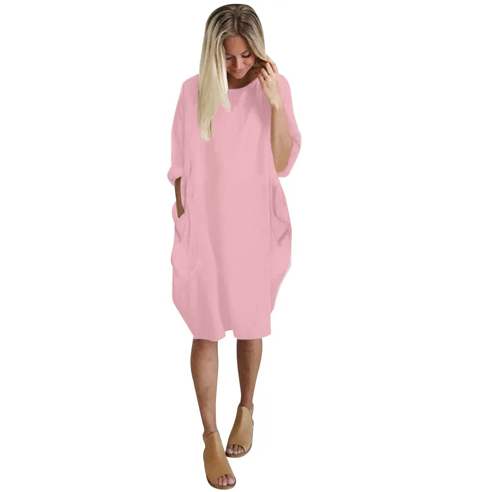 Cameron Leek Crew Neck Dress