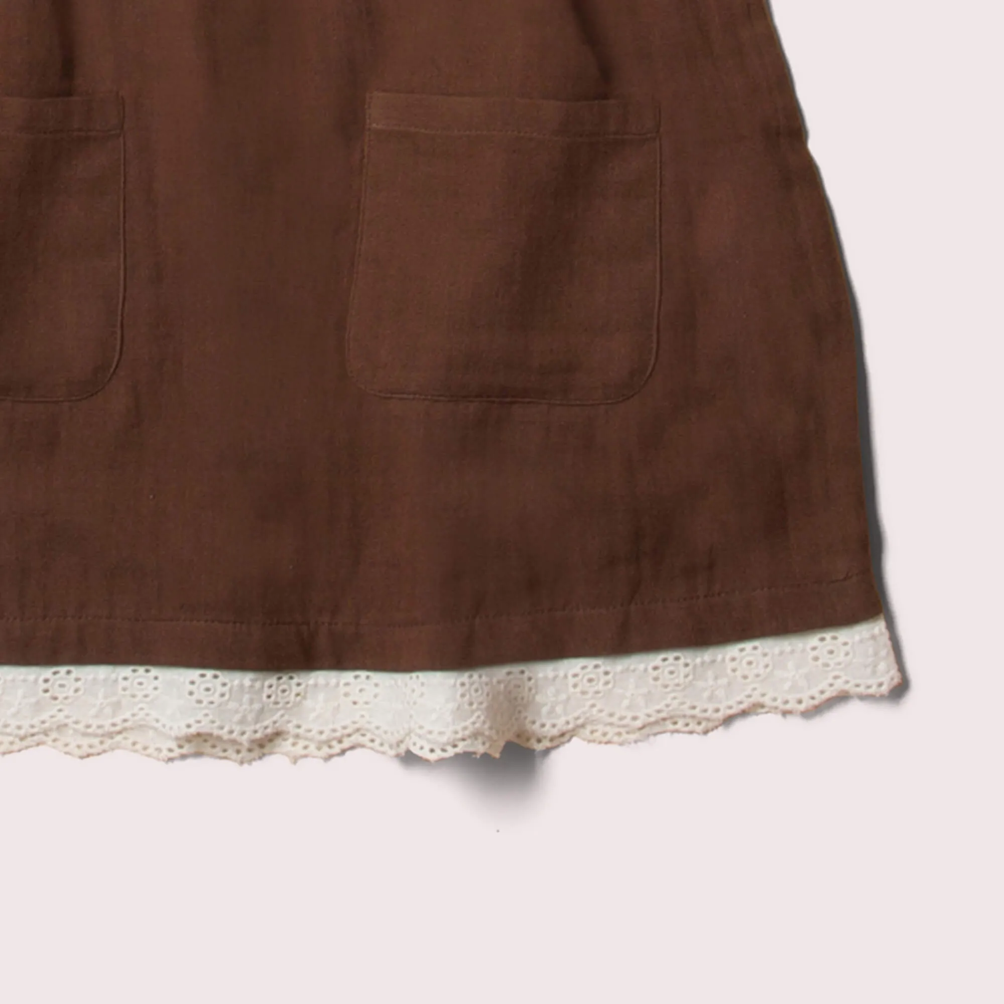 Cherry Embroidered Long Sleeve Smock Dress