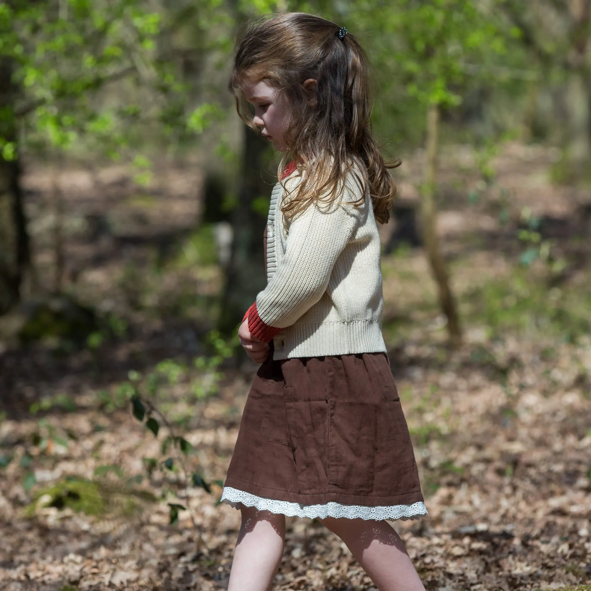 Cherry Embroidered Long Sleeve Smock Dress