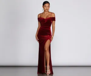 Christiana Velvet Stylish Formal Dress