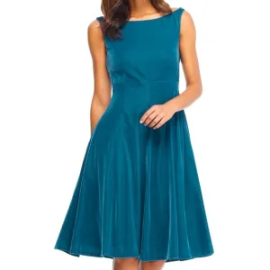 Christine Bateau Velvet Cutout Dress