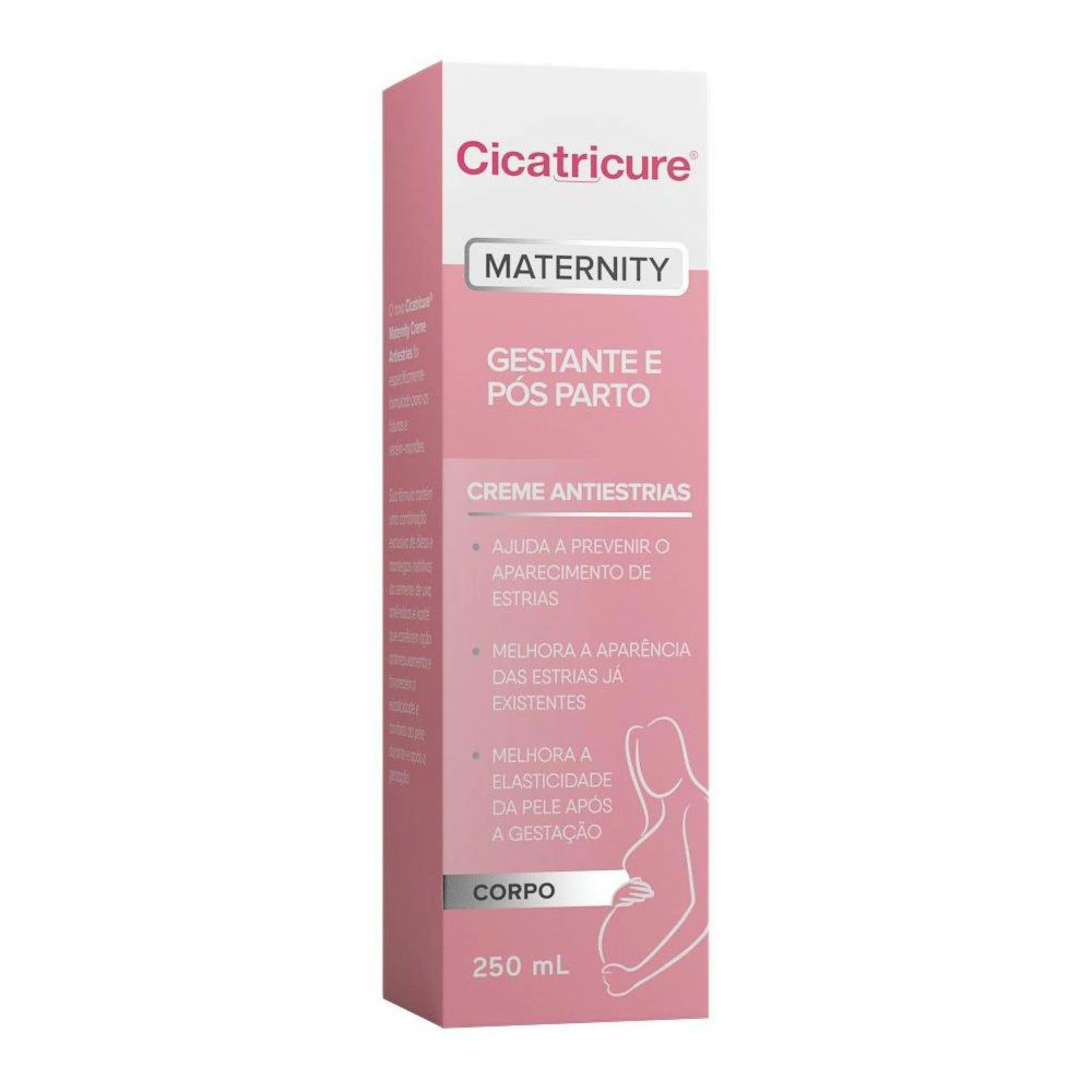 Cicatricure Creme Antiestrias  Maternity Gestante E Pos Parto Com 250Ml
