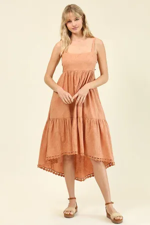 Circle Of Love Hi-Low Hem Midi Dress-Pre-Order