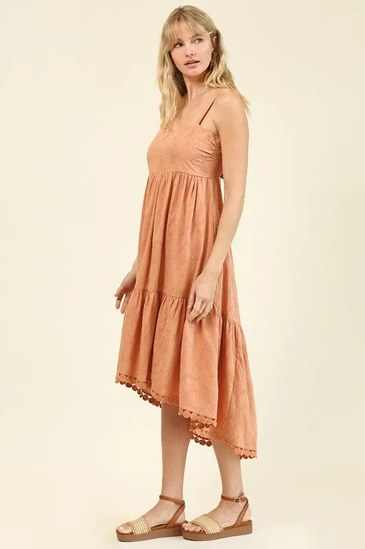 Circle Of Love Hi-Low Hem Midi Dress-Pre-Order