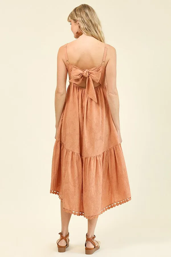 Circle Of Love Hi-Low Hem Midi Dress-Pre-Order