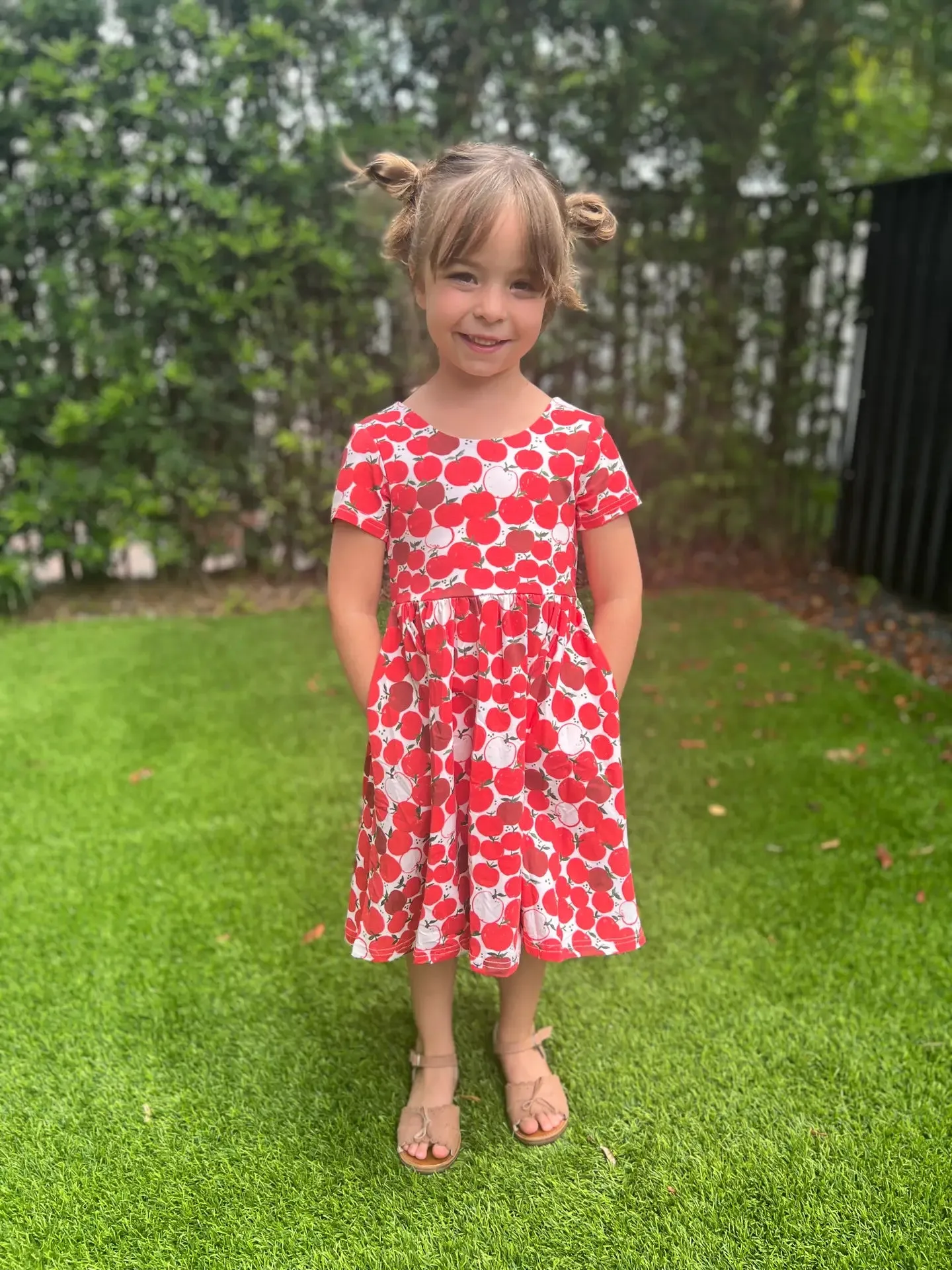 Classic Twirl Dress - Apple