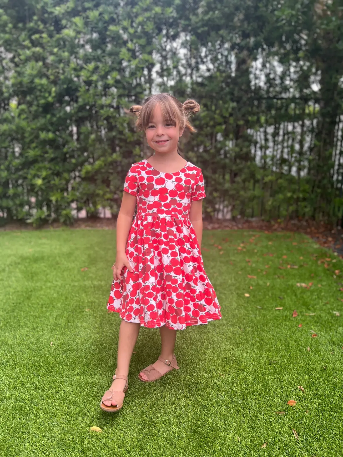 Classic Twirl Dress - Apple