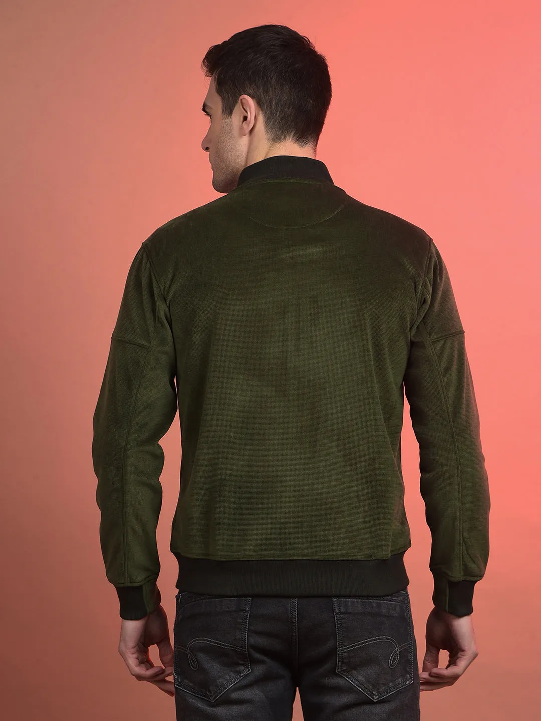 COBB SOLID DARK GREEN VELVET JACKET