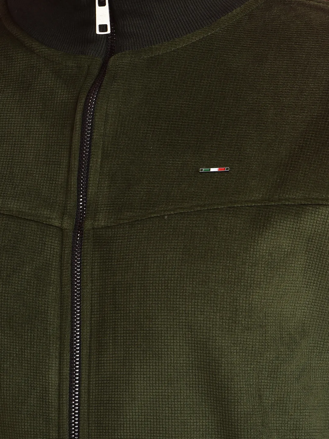 COBB SOLID DARK GREEN VELVET JACKET
