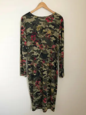 Comfy camo print floral dress