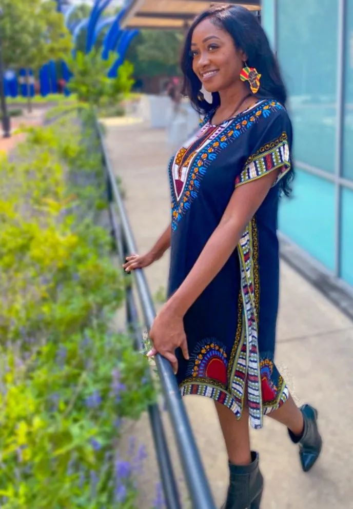 Dashiki Midi Dress