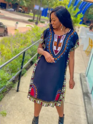 Dashiki Midi Dress