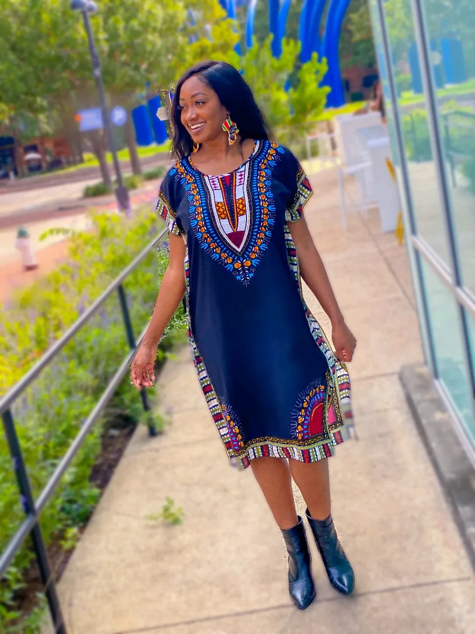 Dashiki Midi Dress
