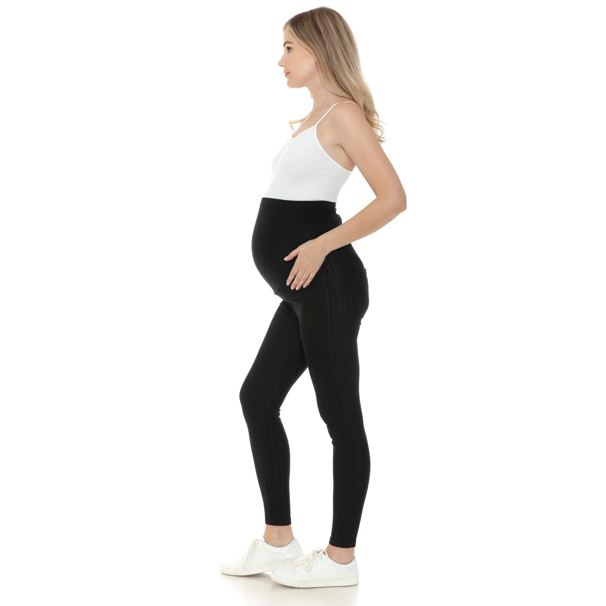 Elastic Waist Band  Maternity Jeggings
