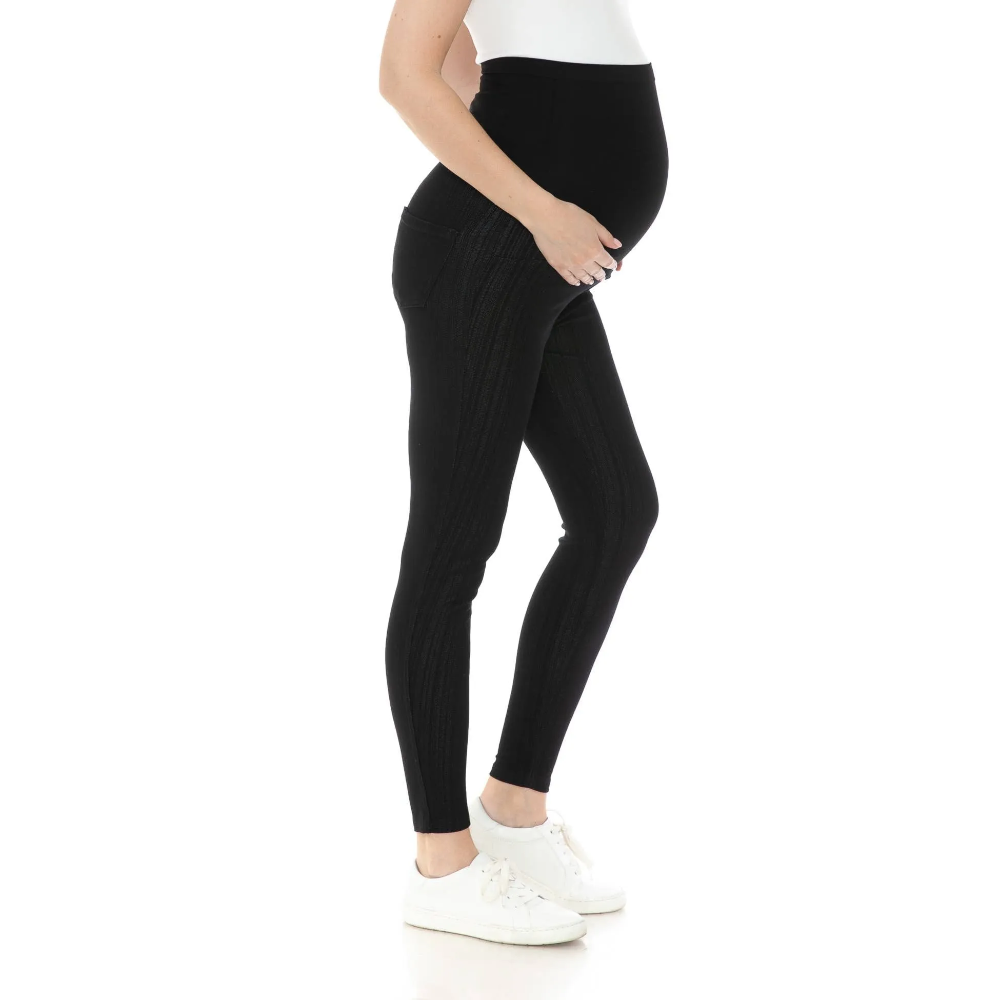 Elastic Waist Band  Maternity Jeggings