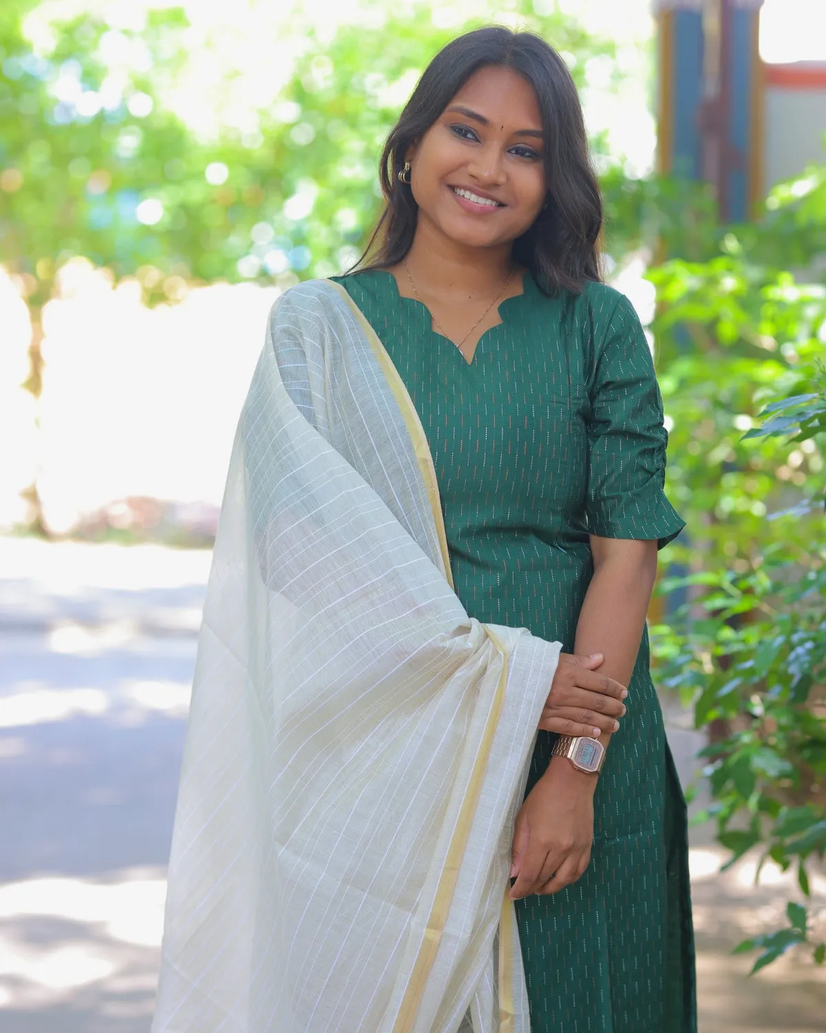 Ellai | Maternity Kurti with Lining [TOP   PANT   DUPATTA]