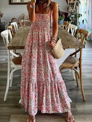 Emerald™ - Bohemian Printed Slip Dress