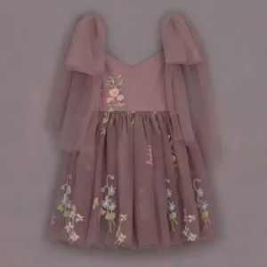 Enchanted Angel Dress - Embroidered Heather