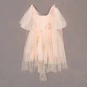 Enchanted Angel Dress - Embroidered Pink