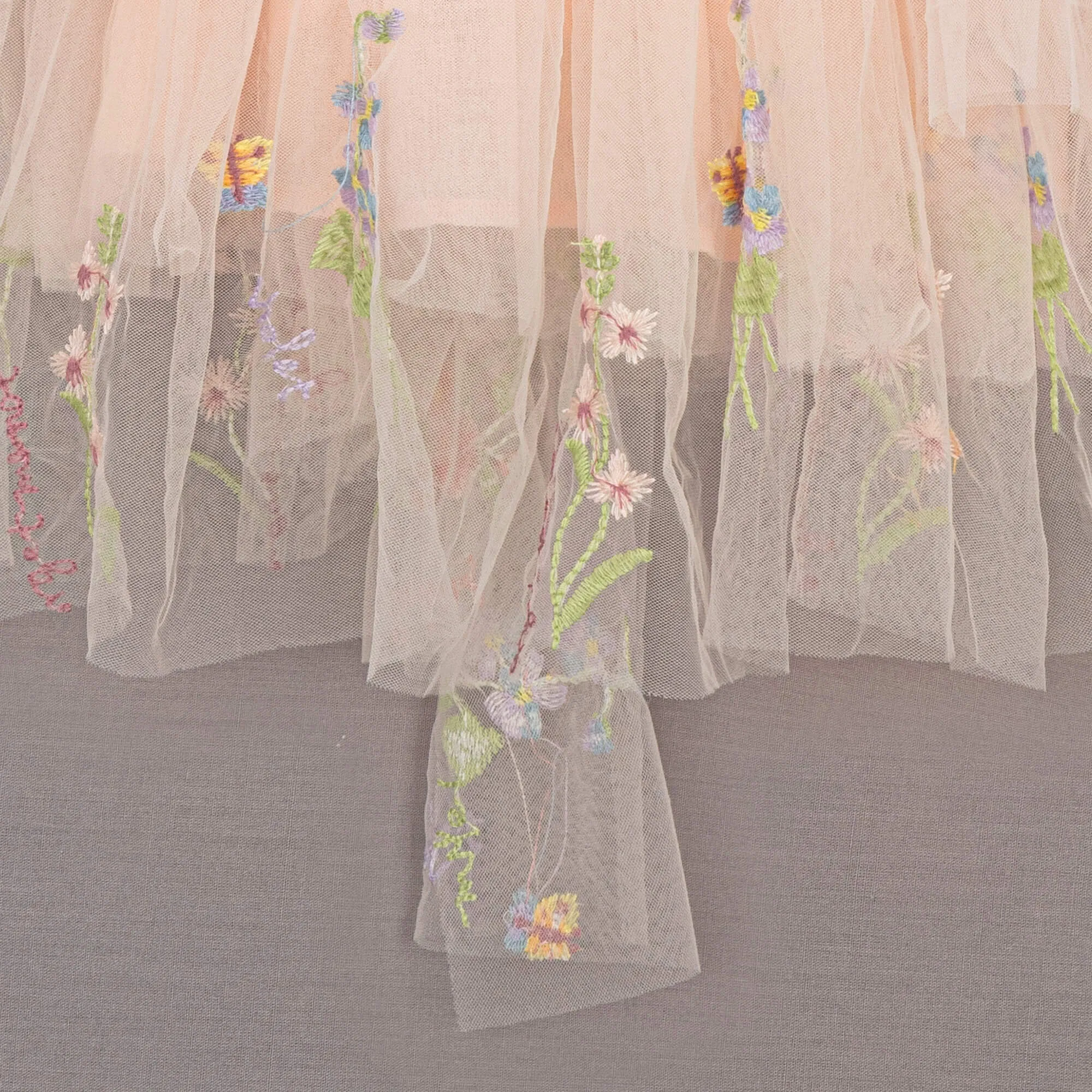 Enchanted Angel Dress - Embroidered Pink