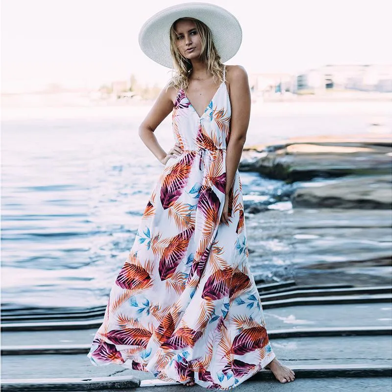 Fashion Sleeveless Bohemian Long Dress