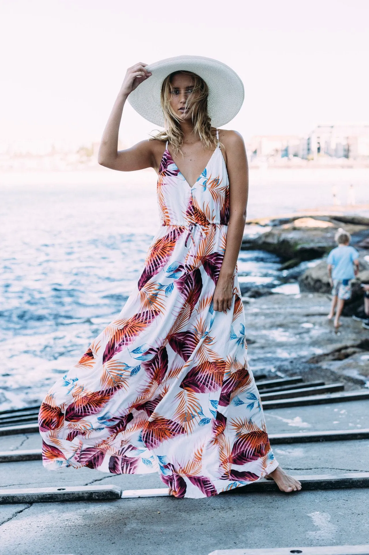 Fashion Sleeveless Bohemian Long Dress