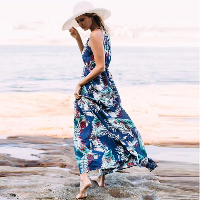Fashion Sleeveless Bohemian Long Dress