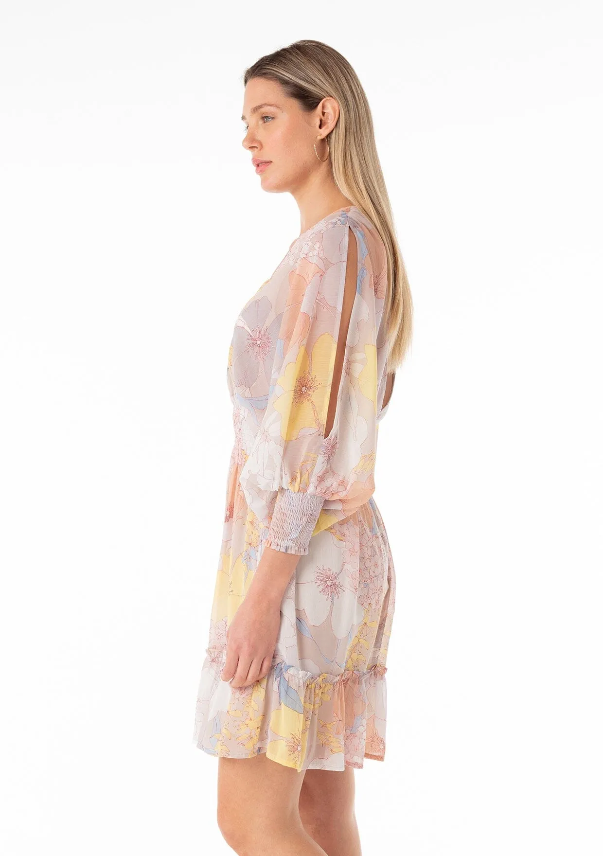 Fatima Split Sleeve Mini Dress