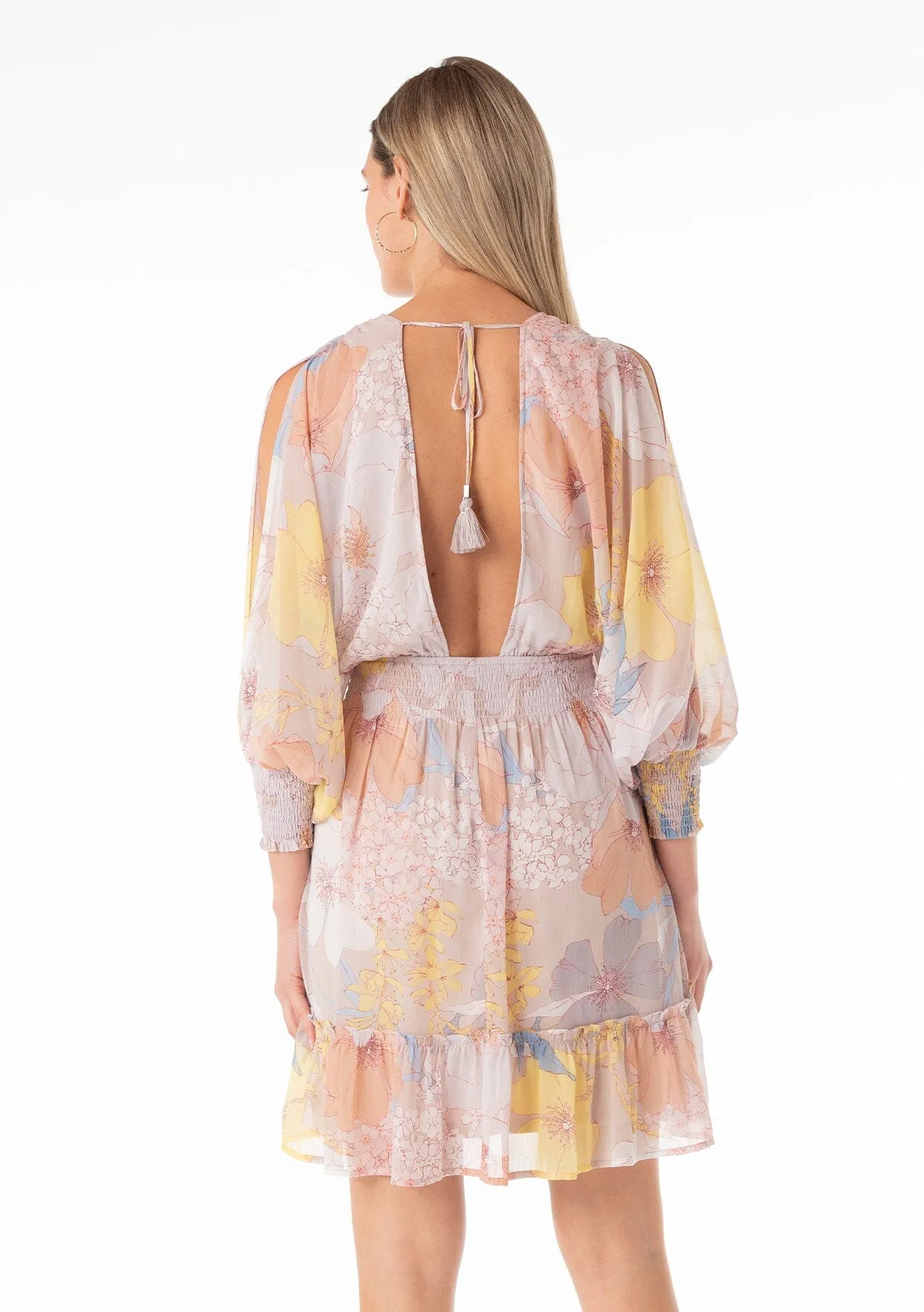 Fatima Split Sleeve Mini Dress