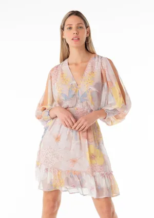 Fatima Split Sleeve Mini Dress