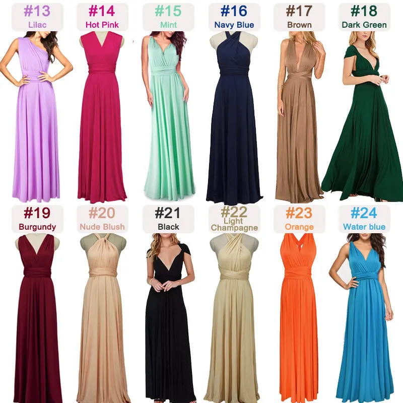 [Final Flaw Sale] Infinity Wrap Bridesmaid Dress Convertible Gown