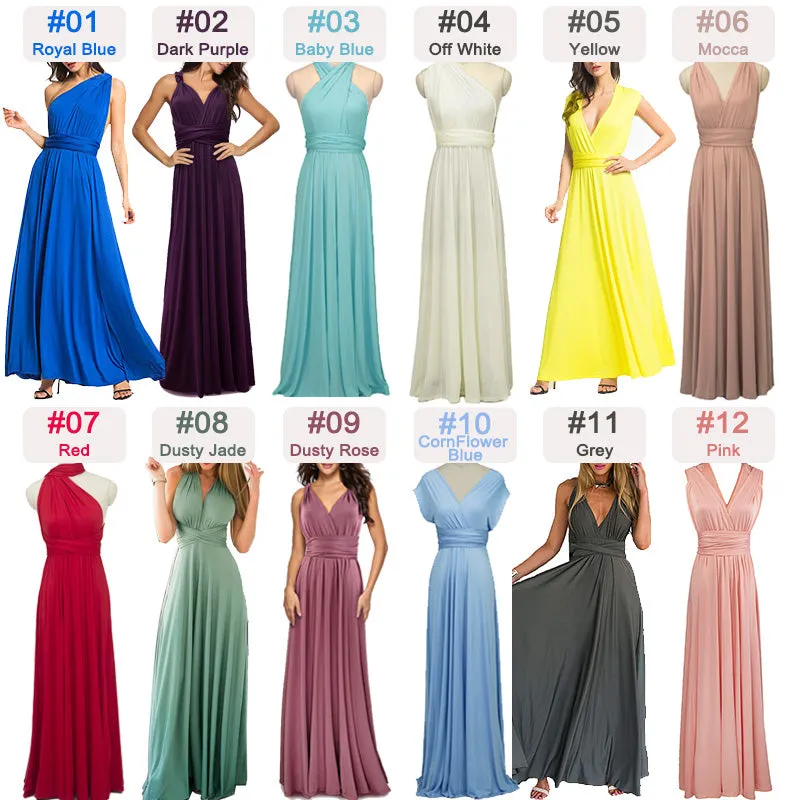 [Final Flaw Sale] Infinity Wrap Bridesmaid Dress Convertible Gown