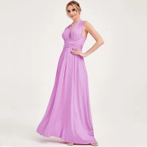 [Final Sale] Lilac Infinity Wrap Bridesmaid Convertible Dress