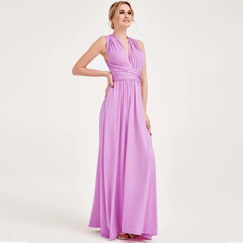 [Final Sale] Lilac Infinity Wrap Bridesmaid Convertible Dress