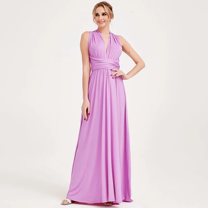 [Final Sale] Lilac Infinity Wrap Bridesmaid Convertible Dress