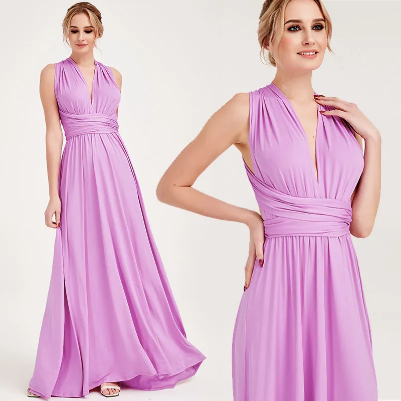 [Final Sale] Lilac Infinity Wrap Bridesmaid Convertible Dress
