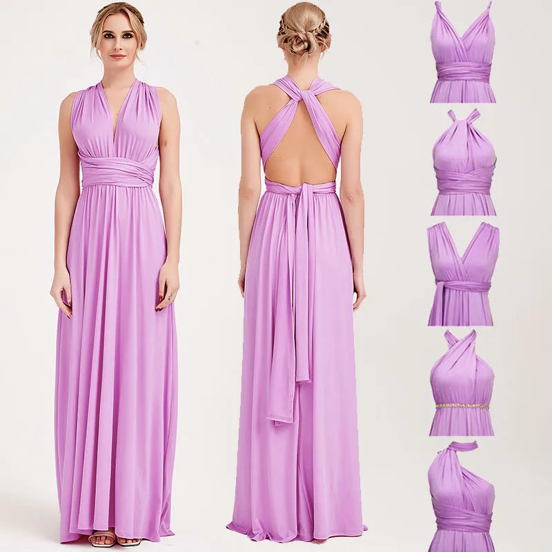 [Final Sale] Lilac Infinity Wrap Bridesmaid Convertible Dress