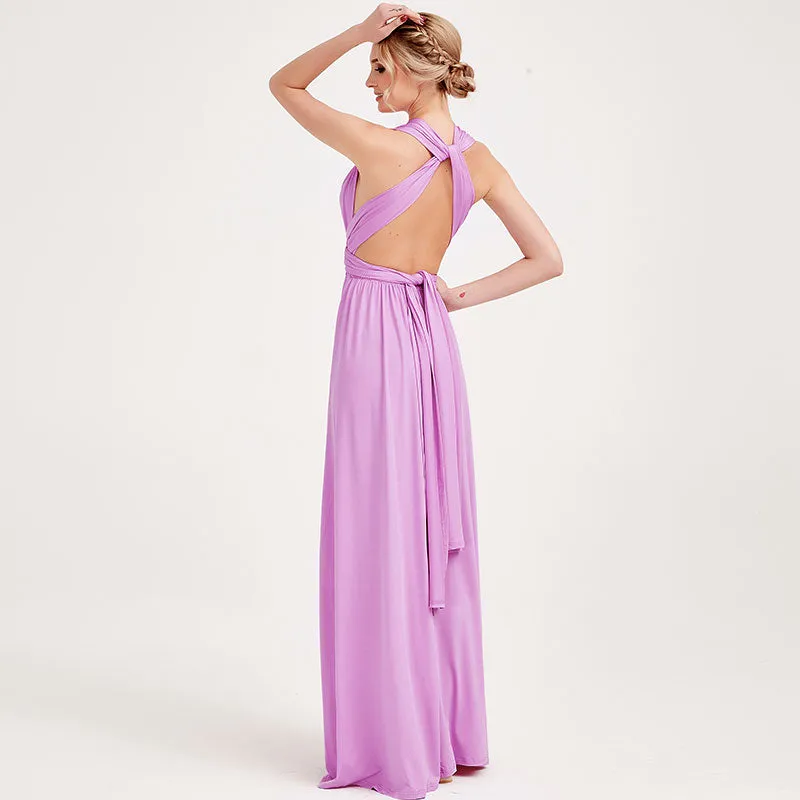 [Final Sale] Lilac Infinity Wrap Bridesmaid Convertible Dress