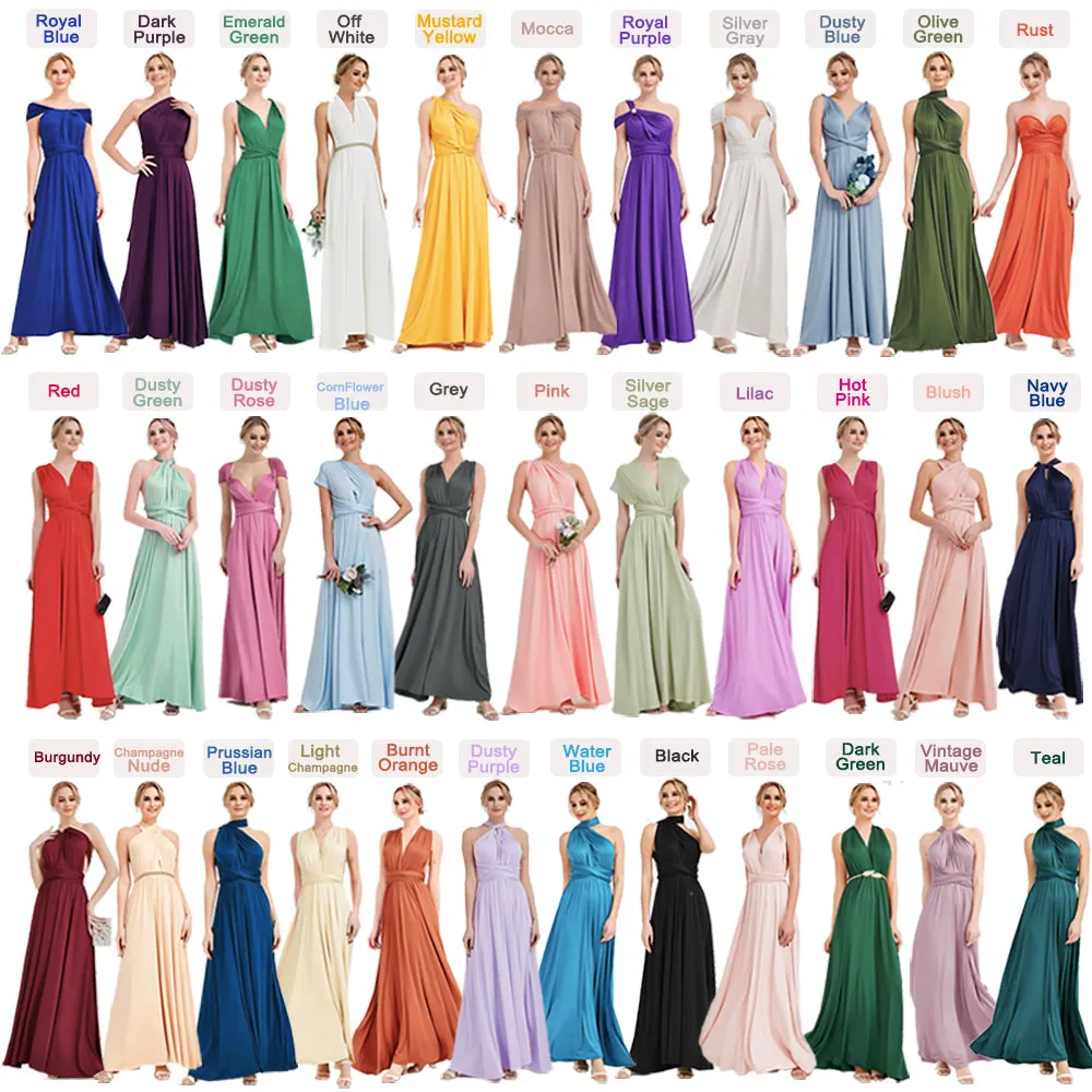 [Final Sale] Mustard Yellow Infinity Wrap Maxi Bridesmaid Dress