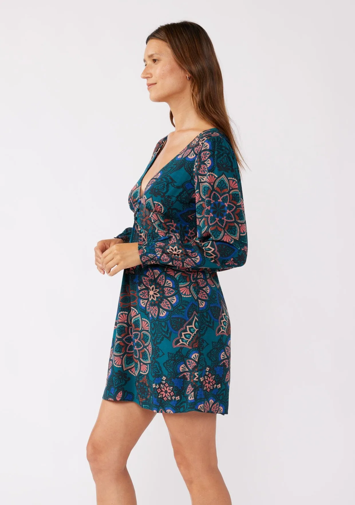 Floral Prism Mini Dress