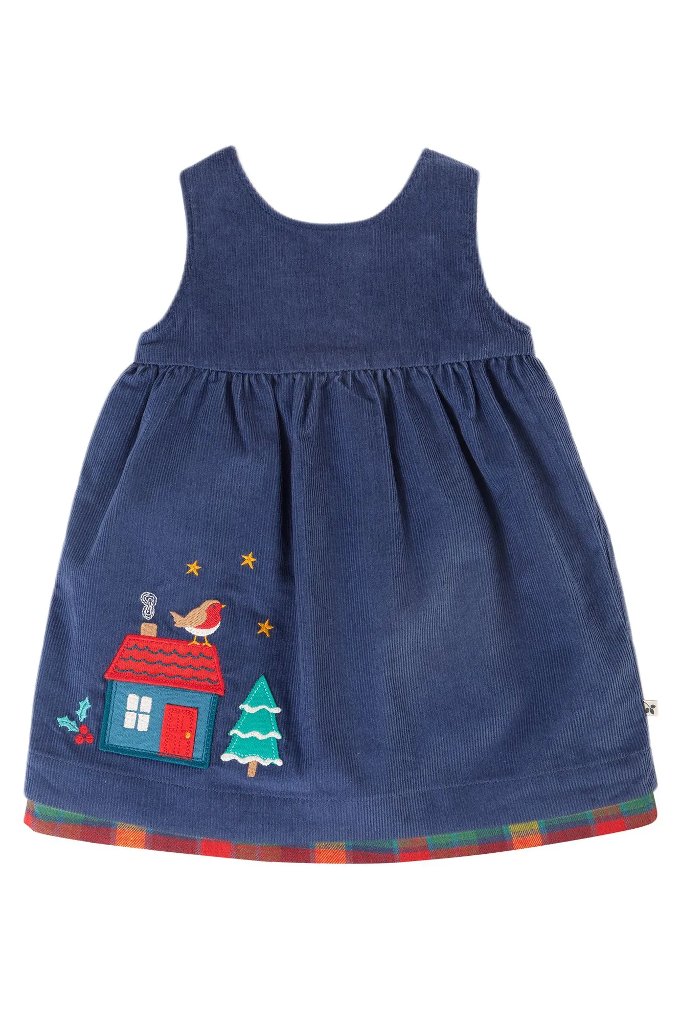 Frugi Baby Girls Inara Cord Reversible Dress