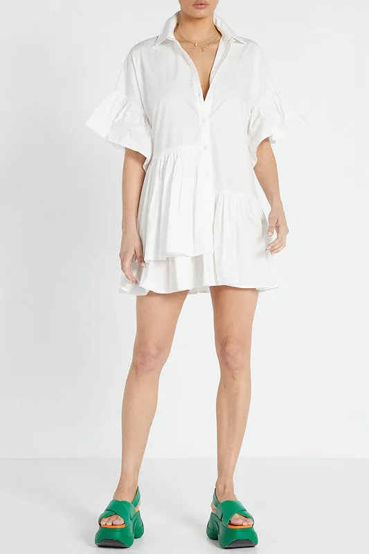 Genoa Mini Dress - White