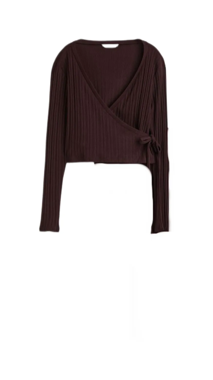 H&M mama maternity wrap sweater - large