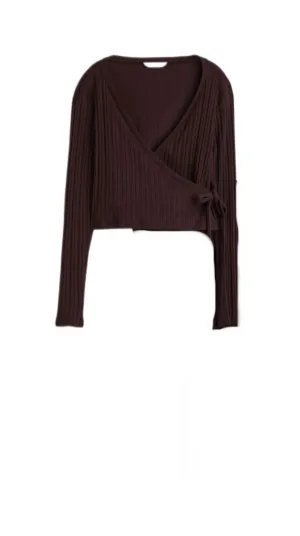 H&M mama maternity wrap sweater - large