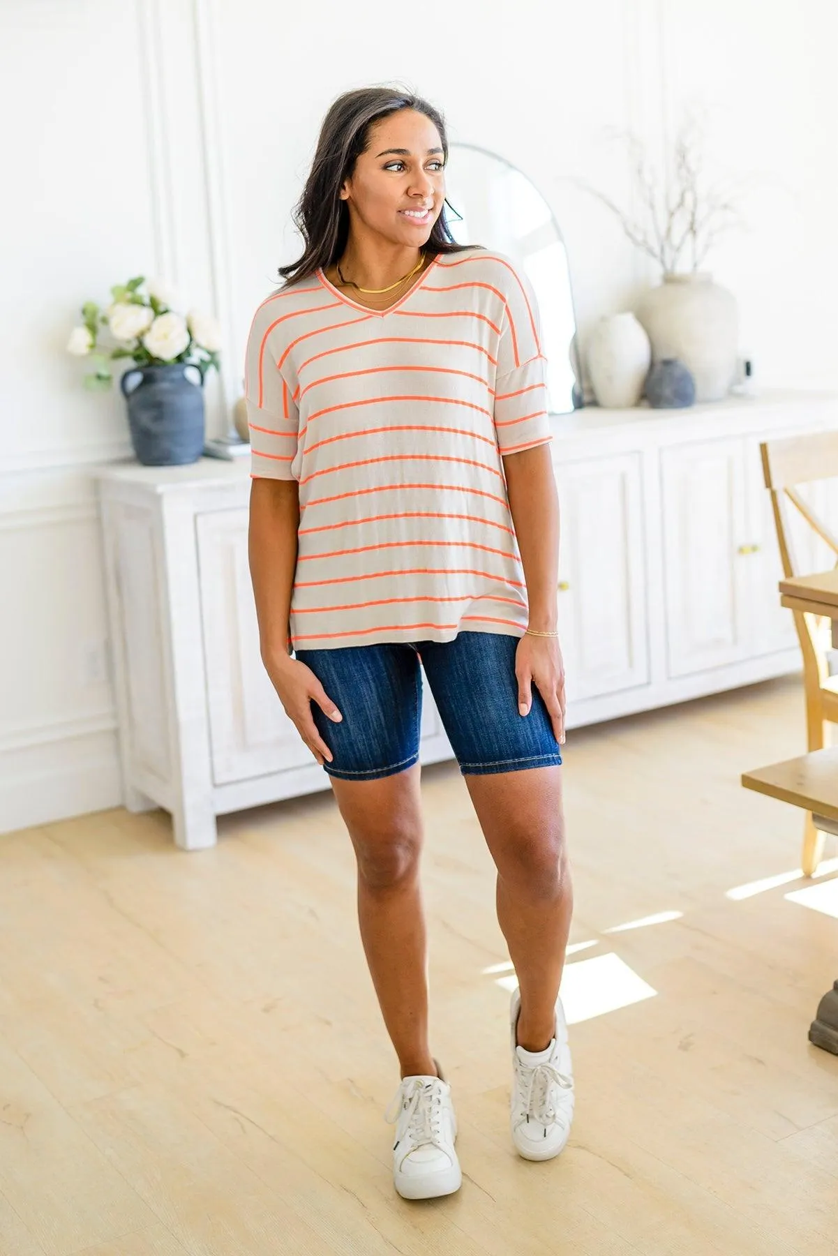Hazel Blues® |  Little Pick Me Up Striped Top