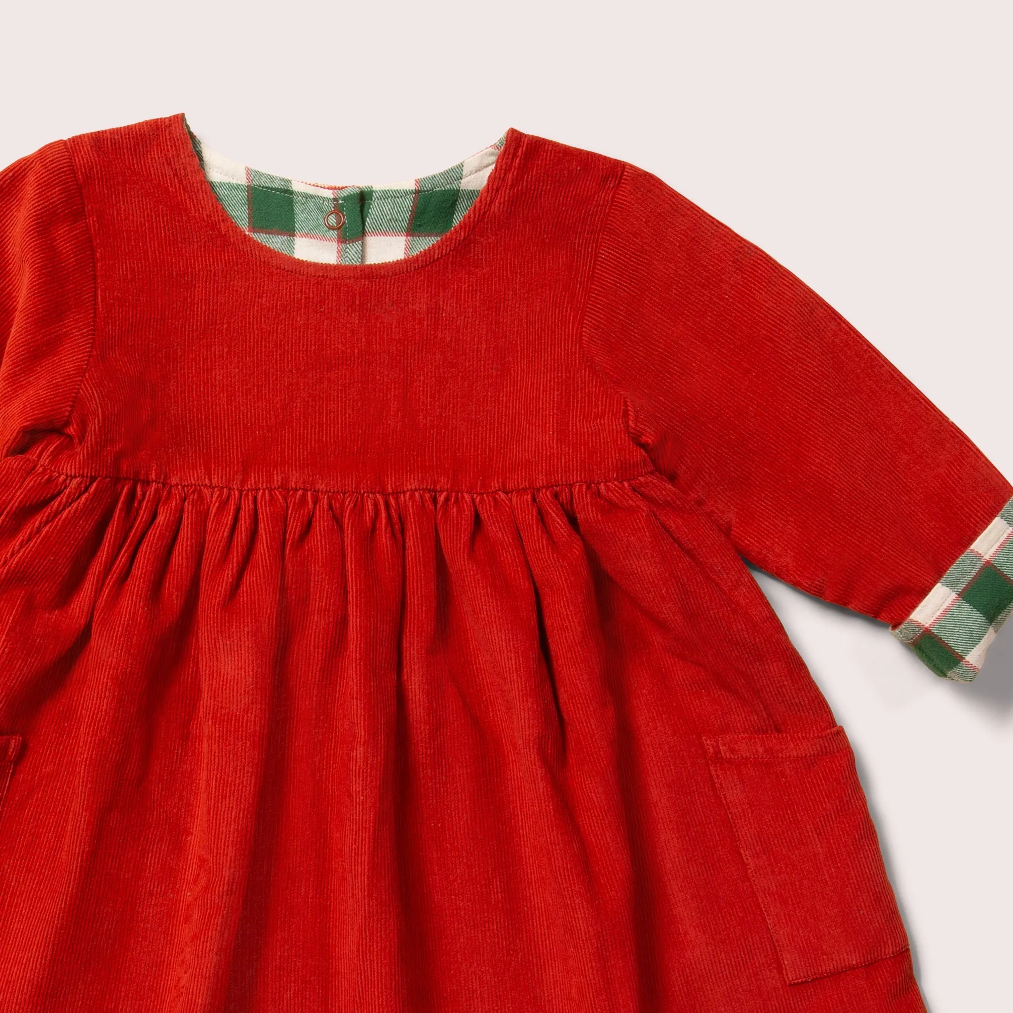 Hazelnut Reversible Corduroy Pocket Dress