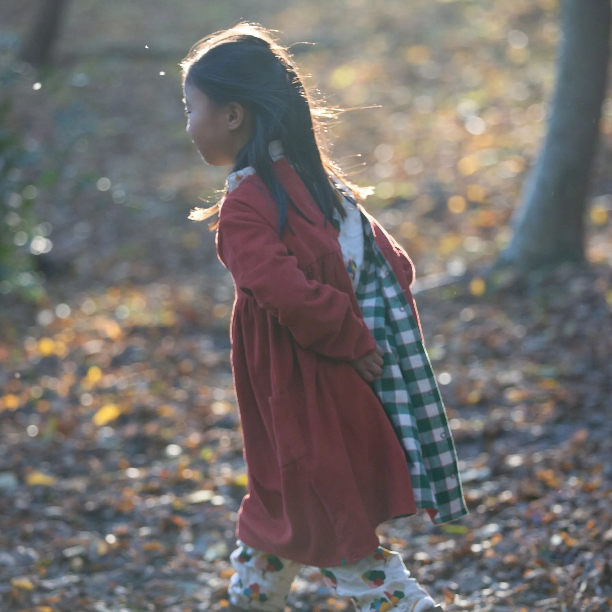 Hazelnut Reversible Corduroy Pocket Dress