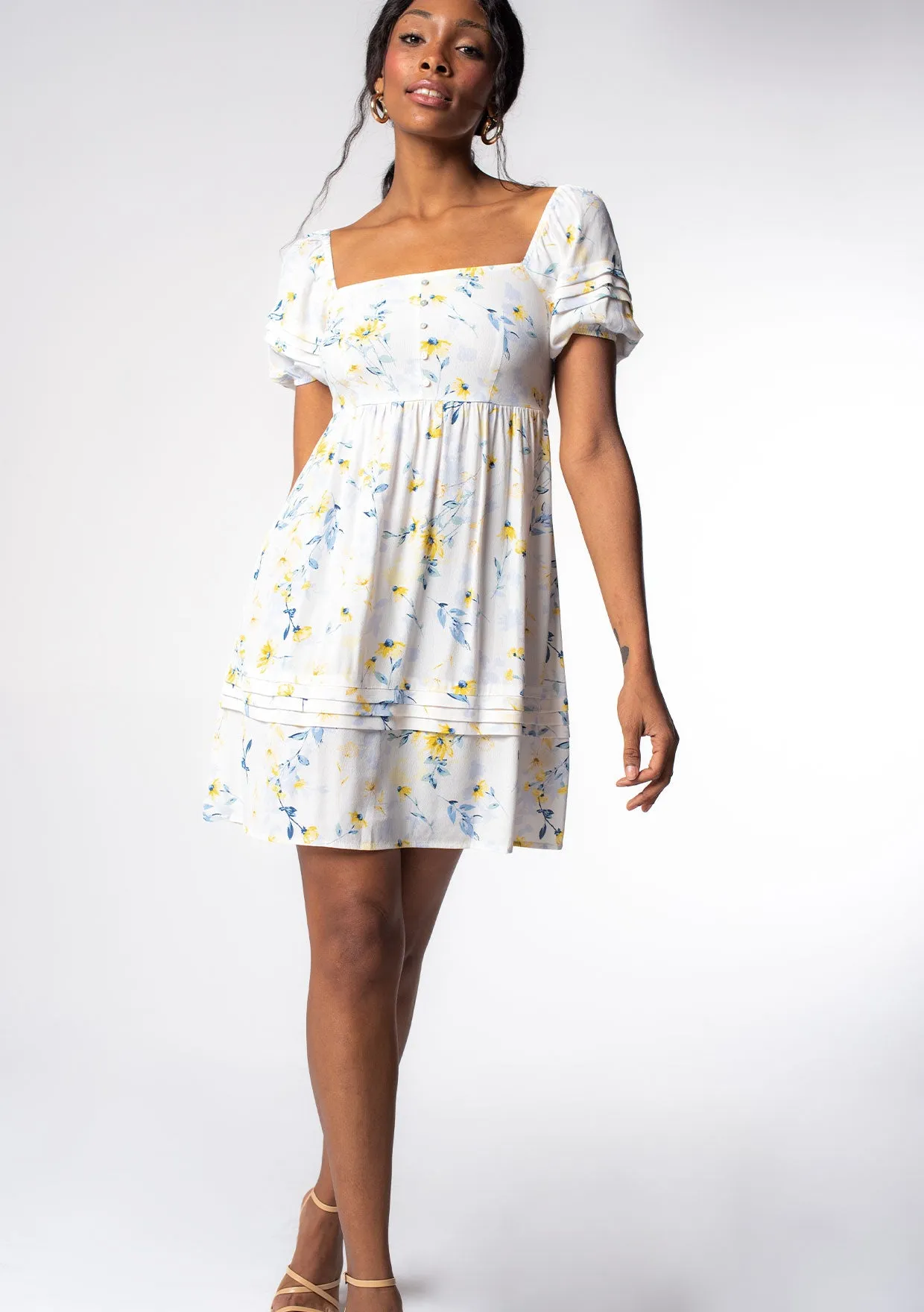 Honey Puff Sleeve Mini Dress