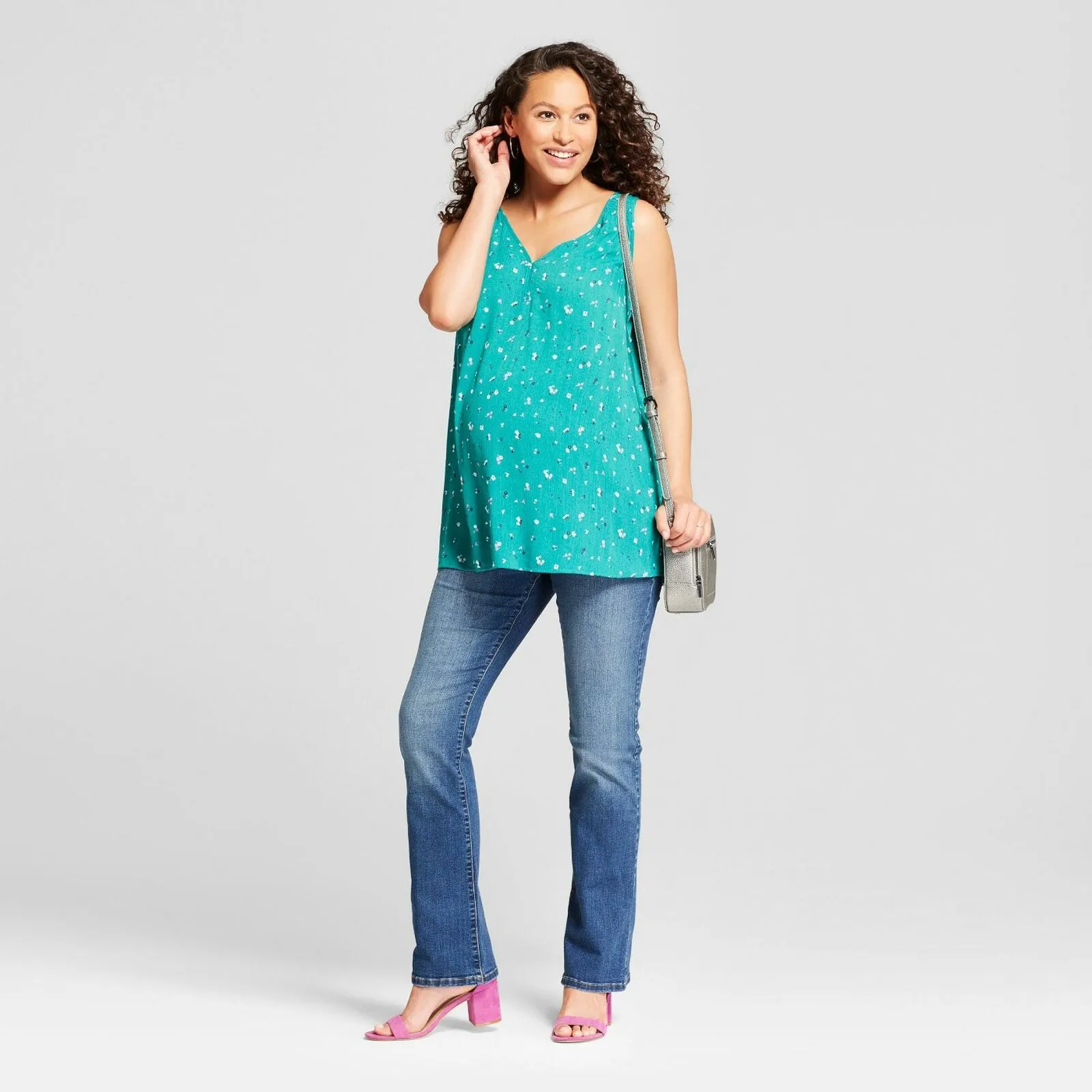 Isabel Maternity by Ingrid & Isabel Crossover Panel Bootcut Jeans