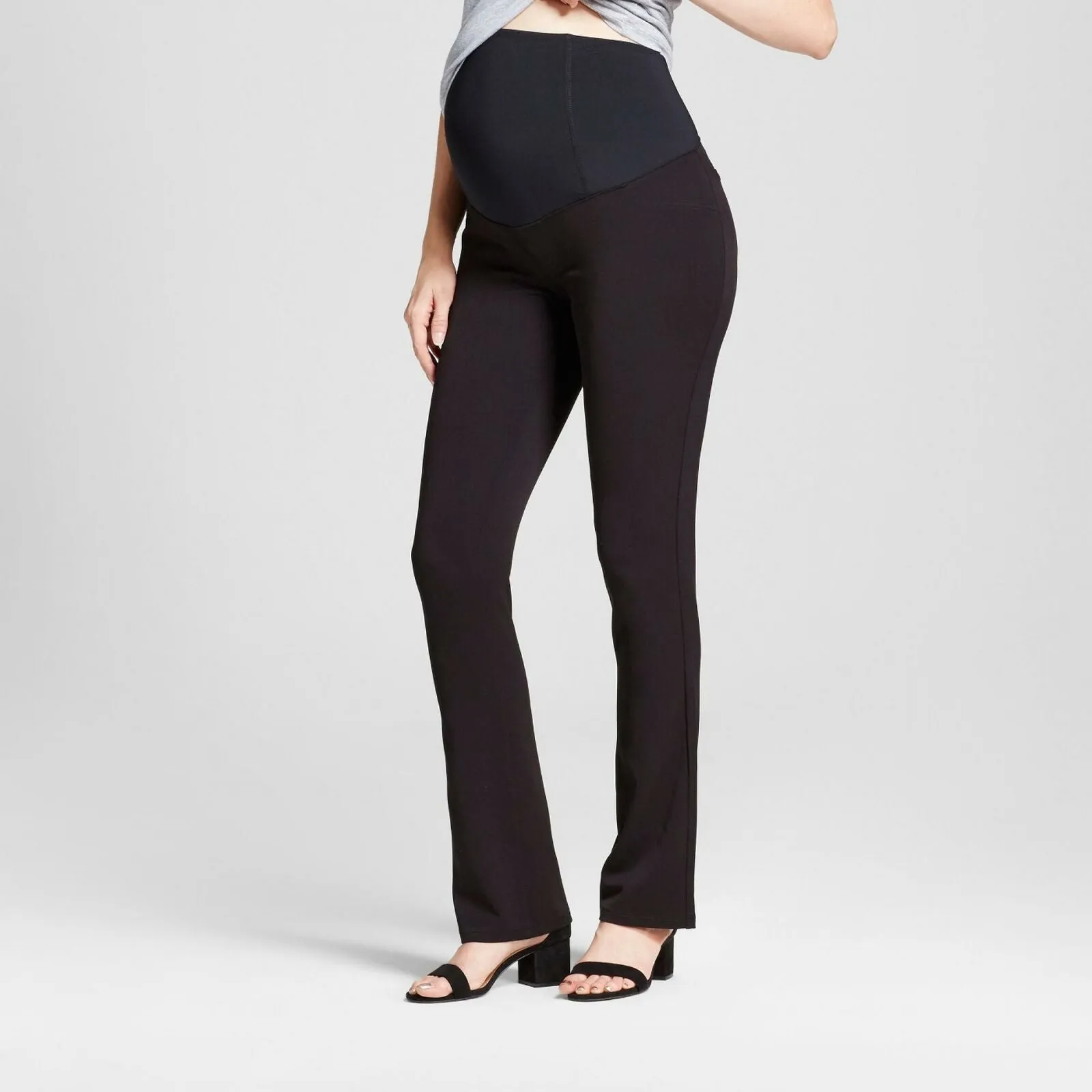 Isabel Maternity by Ingrid & Isabel Crossover Panel Bootcut Trousers